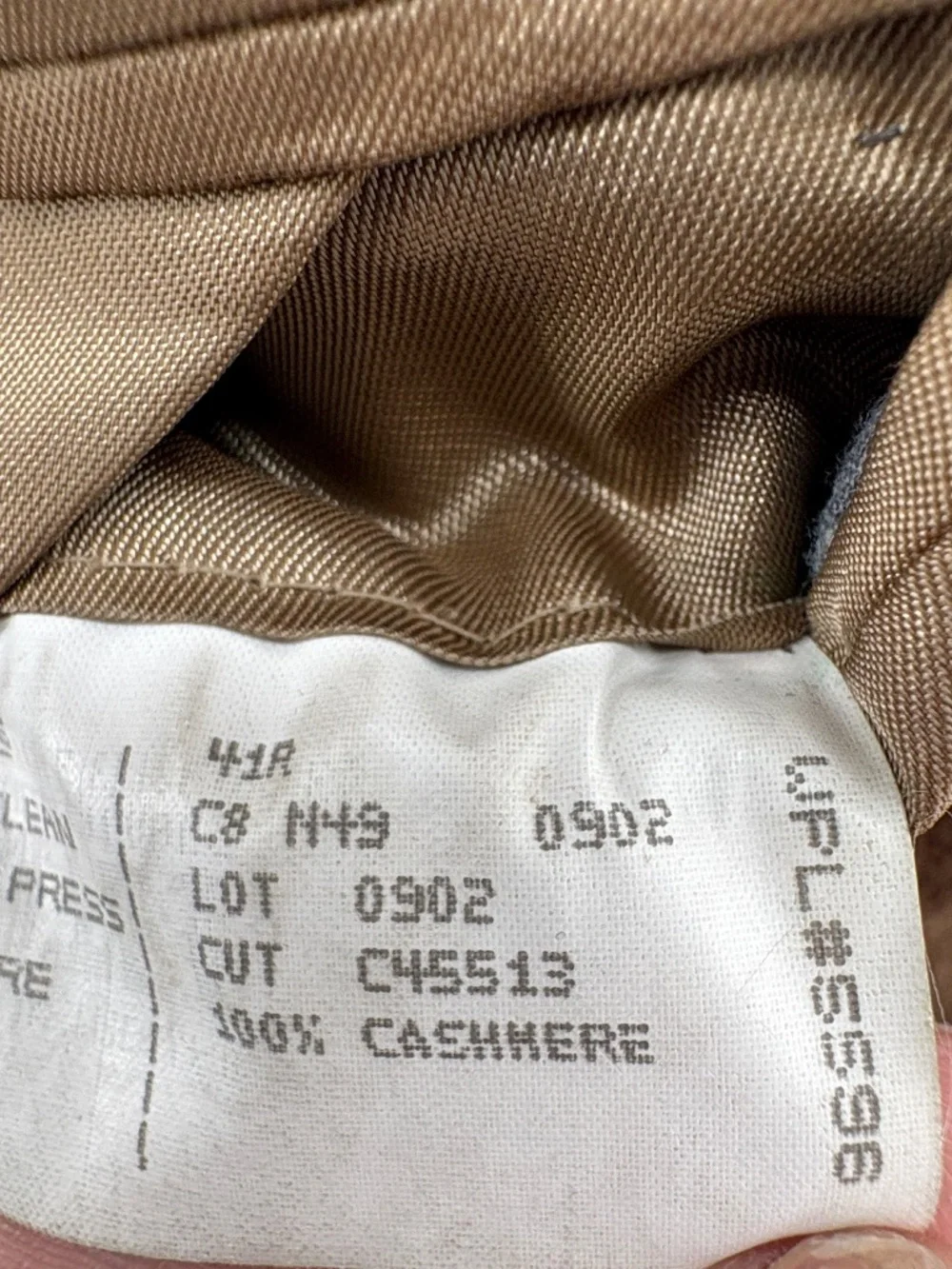 Vintage John W Nordstrom Loro Piana Cashmere Double Breasted Blazer 41R